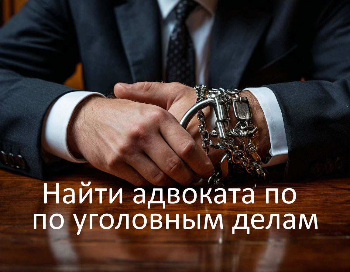Найти адвоката по уголовным делам